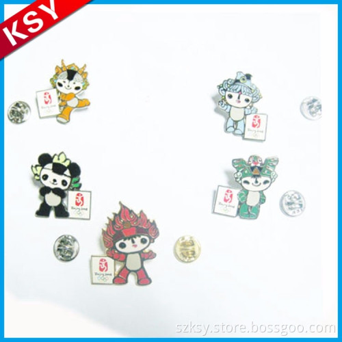 Quality Assurance Trade Assurance Supplier Metal Soccer Magnetic Lapel Pins Customized Enamel Football Pin Badges